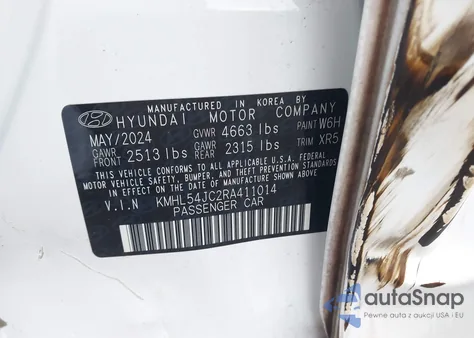 2024 Hyundai Sonata N Line from USA, damaged, VIN KMHL54JC2RA411014